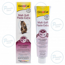 Паста GimCat Every Day Malt-Soft Paste Extra для котів, виведення шерсті зі шлунку, 200 г