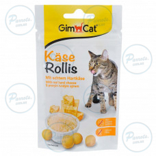 Лакомство GimCat для кошек, комплекс витаминов, таблетки сырные, 40 г