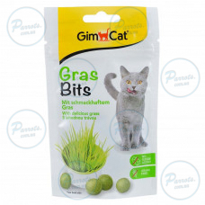 Лакомство GimCat GrasBits для кошек, таблетки с травой, 65 шт, 40 г