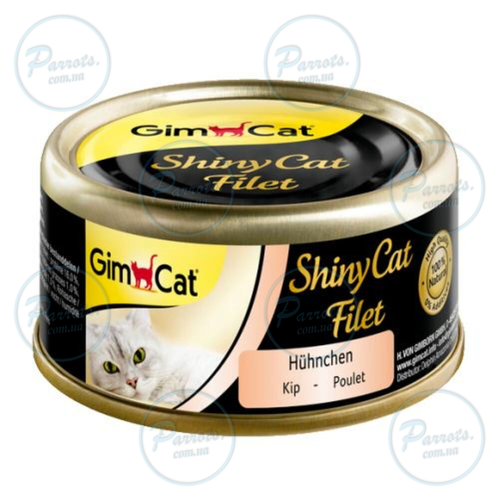 Влажный корм GimCat Shiny Cat Filet для кошек, курица, 70 г