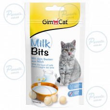 Витамизированные лакомства для кошек GimCat MilkBits с молоком, 40 г
