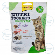 Витаминные лакомства GimCat Nutri Pockets Кантри микс для кошек, 150 г