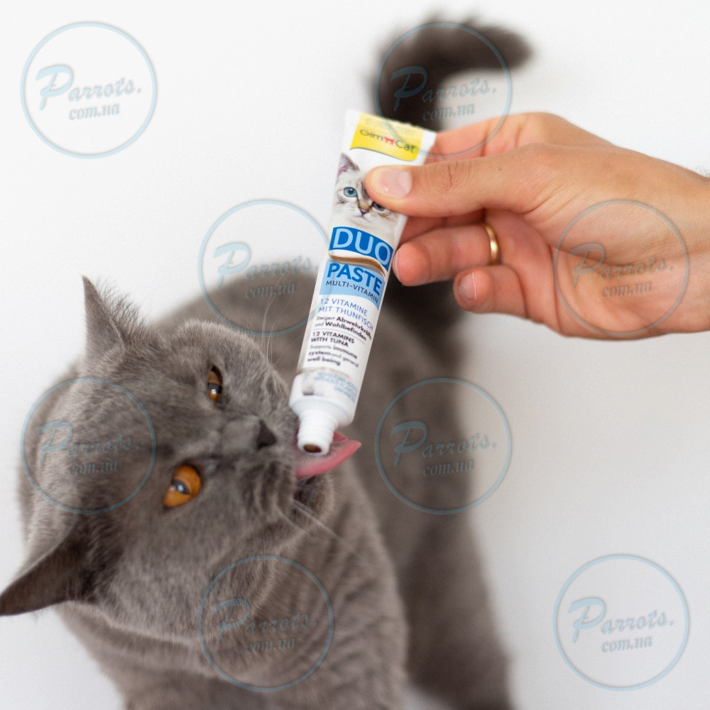 Паста для кошек GimCat DUO PASTE Multi-vitamin 12 vitamins with tuna 12 витаминов и тунец, 50 г