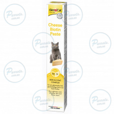 Паста для кошек GimCat Cheese Biotin Paste сырная с биотином, 100 г