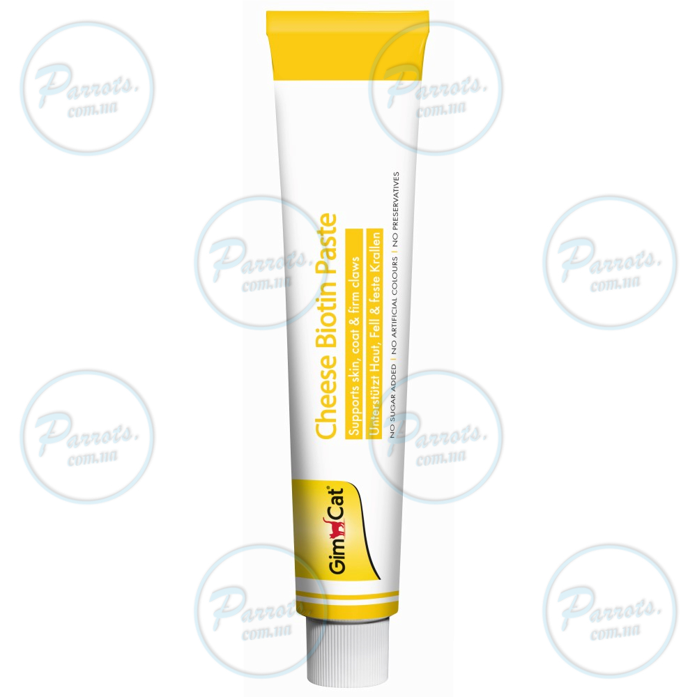 Паста для кошек GimCat Cheese Biotin Paste сырная с биотином, 100 г