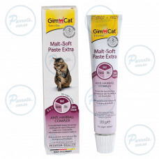 Паста GimCat Every Day Malt-Soft Paste Extra для кошек, выведение шерсти из желудка, 20 г