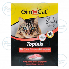 Вітаміни GimCat Topinis для котів, таблетки з сиром, 220 г
