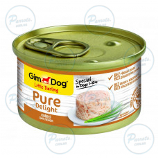 Влажный корм GimDog Pure Delight для собак миниатюрных пород, с курицей, 85 г