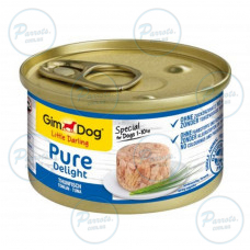 Влажный корм GimDog LD Pure Delight для собак миниатюрных пород, тунец, 85 г