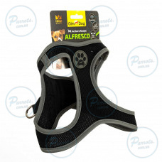 Шлея GimDog Alfresco для собак, неопрен, чорна, розмір L, 47-50 см