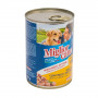 Вологий корм Migliorcane для собак, зі шматочками курки та індички, 405 г