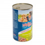 Вологий корм Migliorcane для собак, зі шматочками курки, рисом та овочами, 1250 г