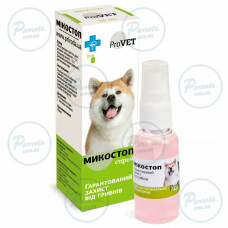 Спрей ProVET «Микостоп» для кошек и собак наружного применения 30 мл (противогрибковый препарат)