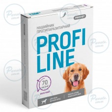 Ошейник Provet Profiline для больших пород собак 70 см, фиолетовый (инсектоакарицид)