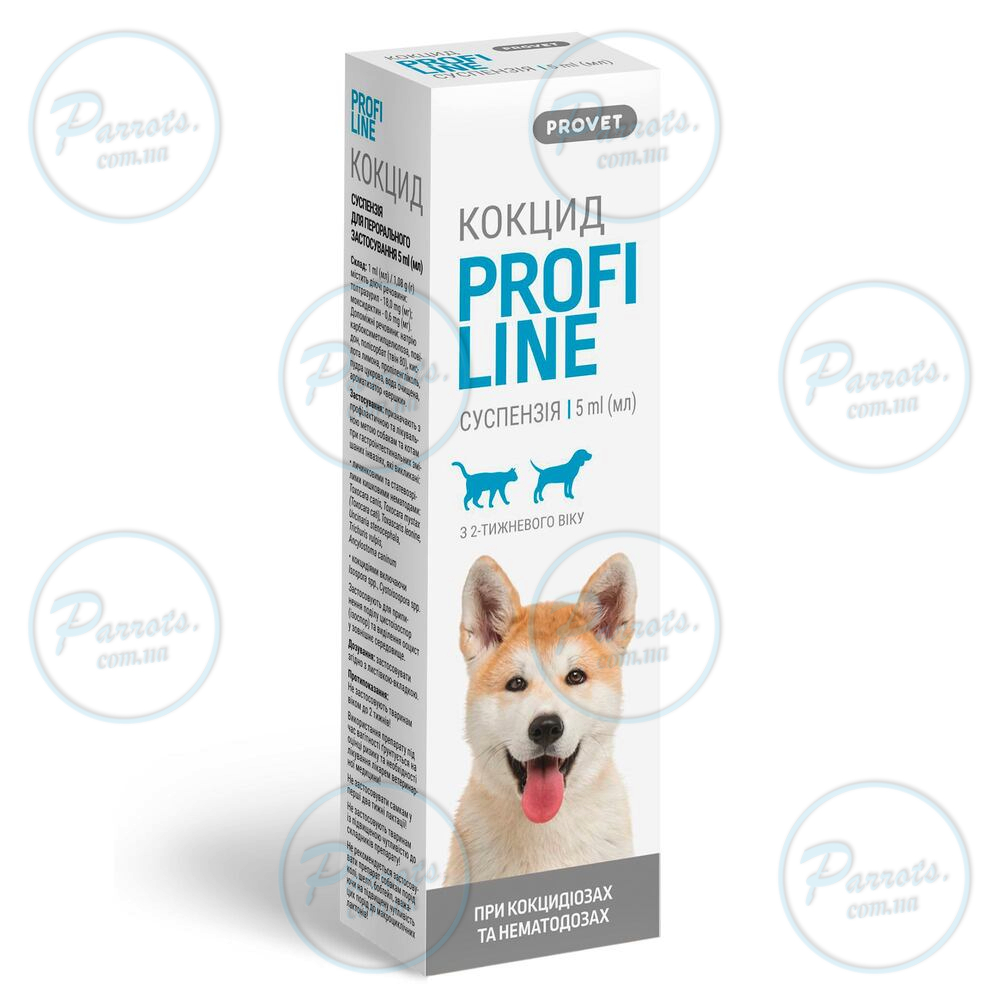 Суспензия PROVET Profiline Кокцид для кошек и собак, 5.0 мл (антигельминтик)