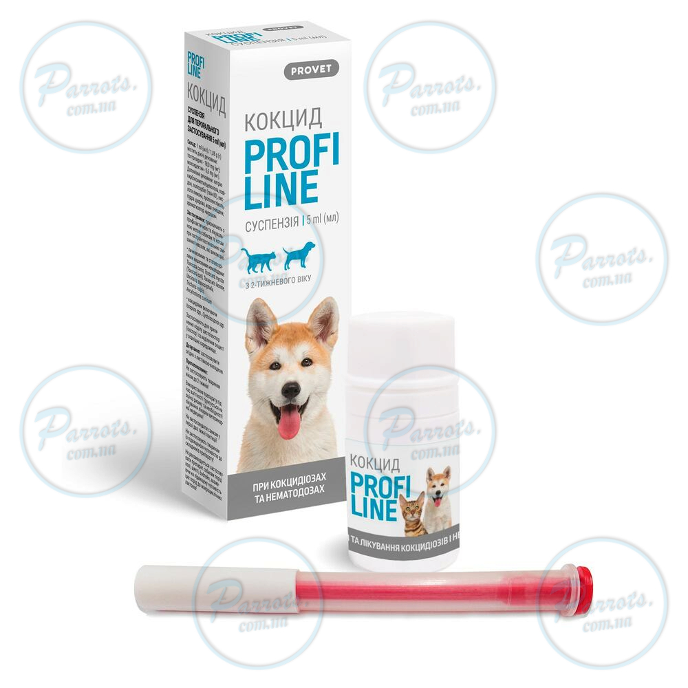Суспензия PROVET Profiline Кокцид для кошек и собак, 5.0 мл (антигельминтик)