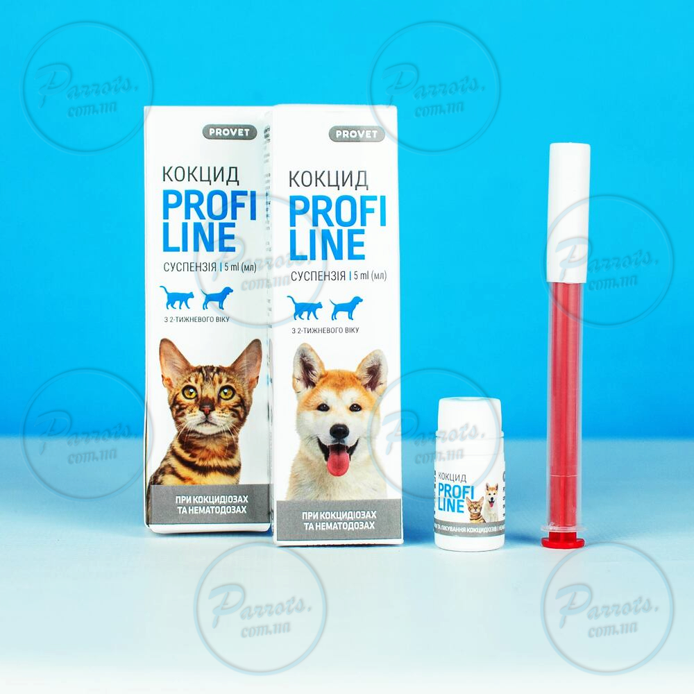 Суспензия PROVET Profiline Кокцид для кошек и собак, 5.0 мл (антигельминтик)