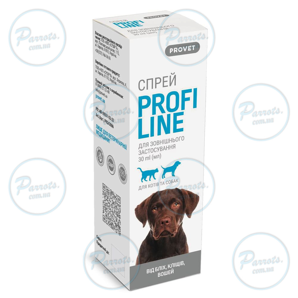 Спрей ProVet Profiline для котів та собак, 30 мл (інсектоакарицид)