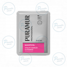 Шампунь Puramur Vitality Complex with Vitamin B зміцнюючий 15 мл