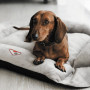 Лежак-трансформер Pet Fashion «Simon» для собак, 52х42х18 см, сірий/чорний