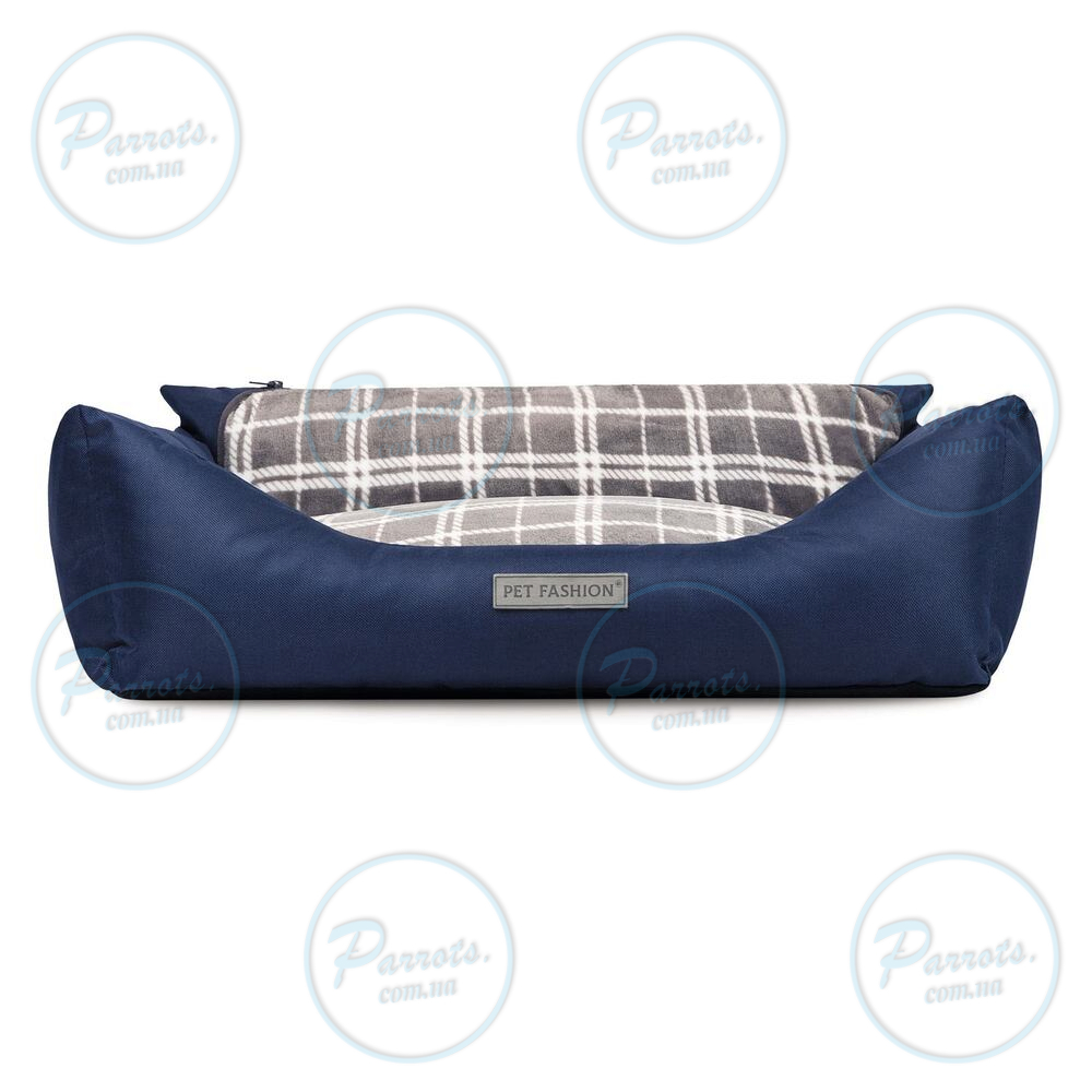 Лежак Pet Fashion «Prime» для собак, 66x52x24 см, синій
