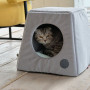 Дом-лежак Pet Fashion «Tutti» для кошек, 36x36x34 см, серый
