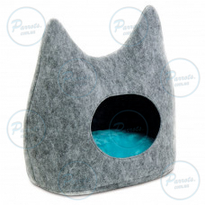 Будинок-лежак Pet Fashion «Dream» для котів, 44х28х45 см, сірий