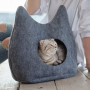 Дом-лежак Pet Fashion «Dream» для кошек, 44х28х45 см, серый