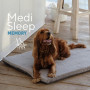Ортопедичний матрац Pet Fashion «Medi Sleep Memory» для собак, розмір L, 92х65х4 см, сірий
