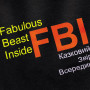Борцівка Pet Fashion «FBI» для собак, розмір S, чорна