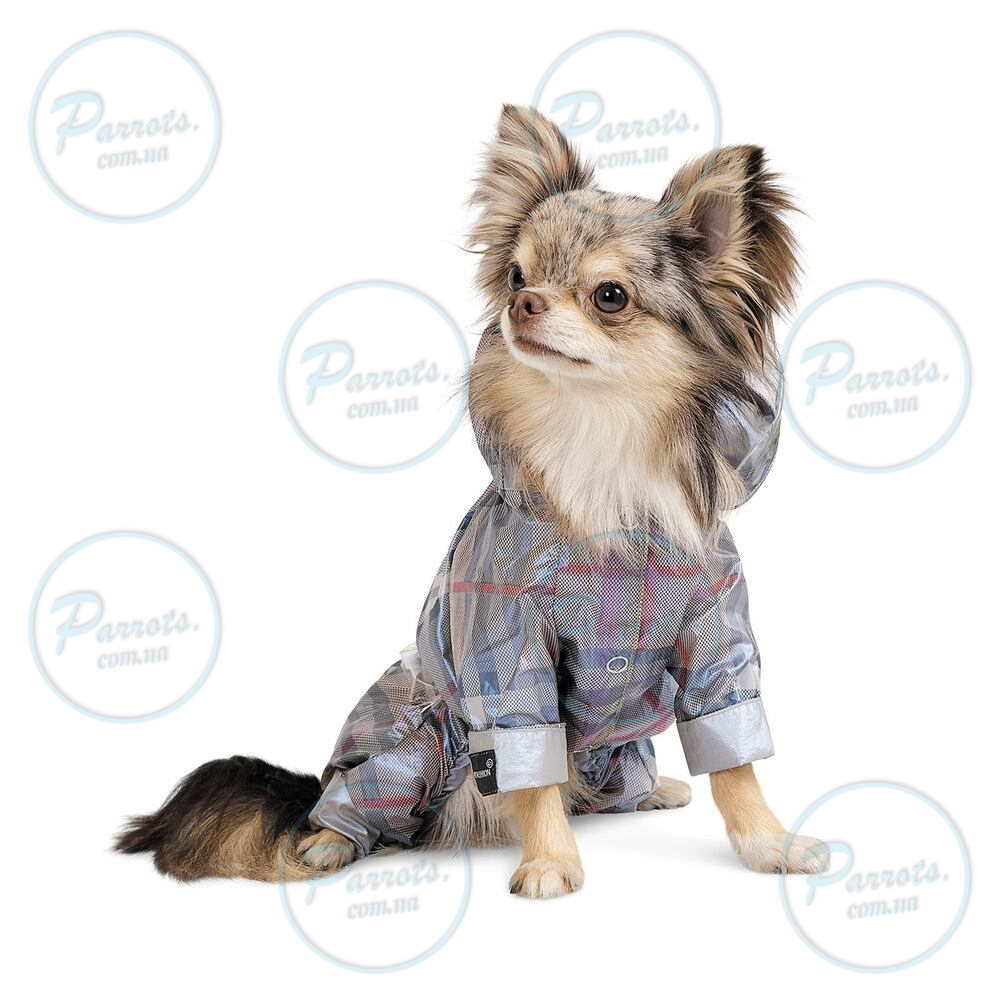 Дощовик Pet Fashion «Fall» для собак, розмір 5XL, сірий