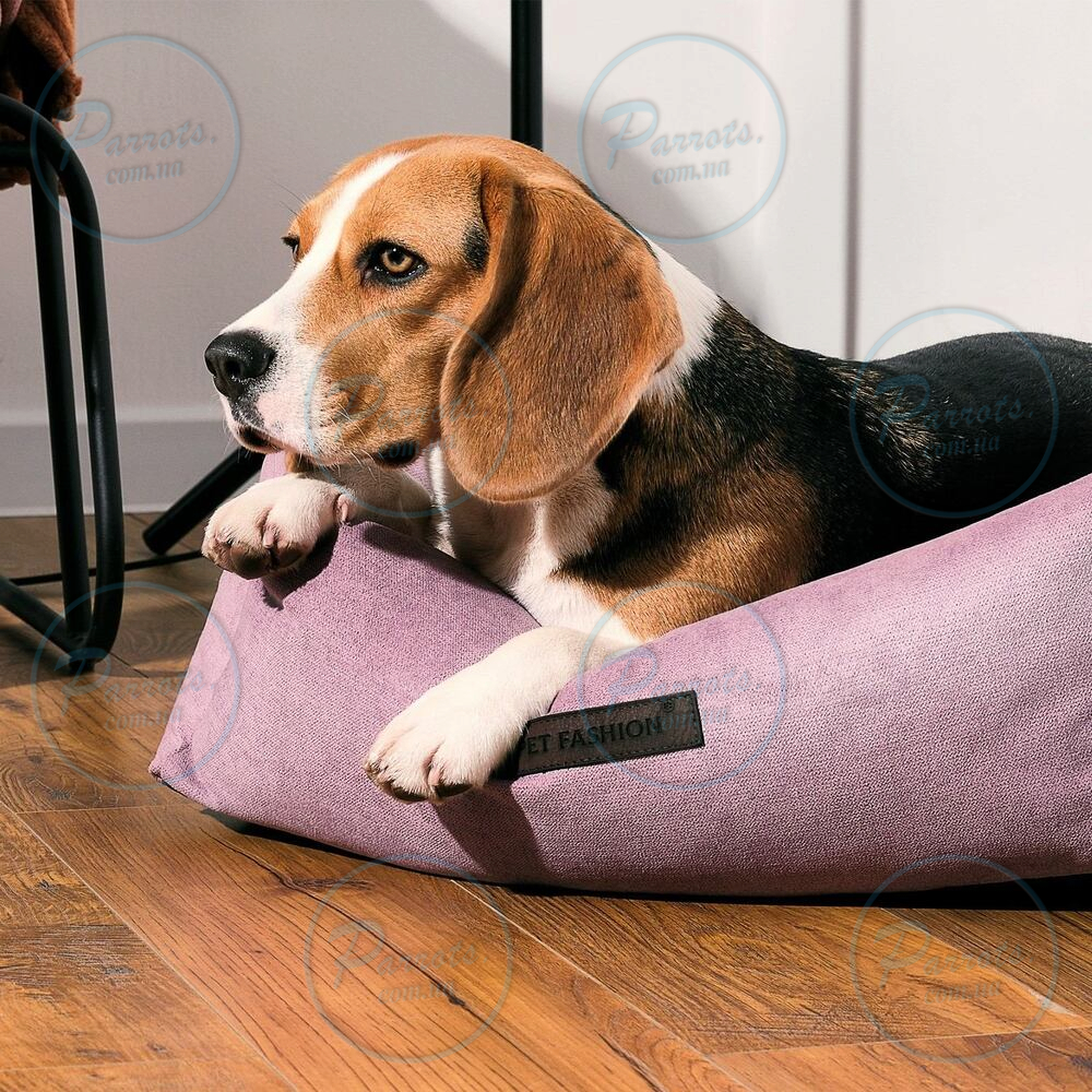 Лежак Pet Fashion «Bond» для собак, 78х60х20 см, ліловий