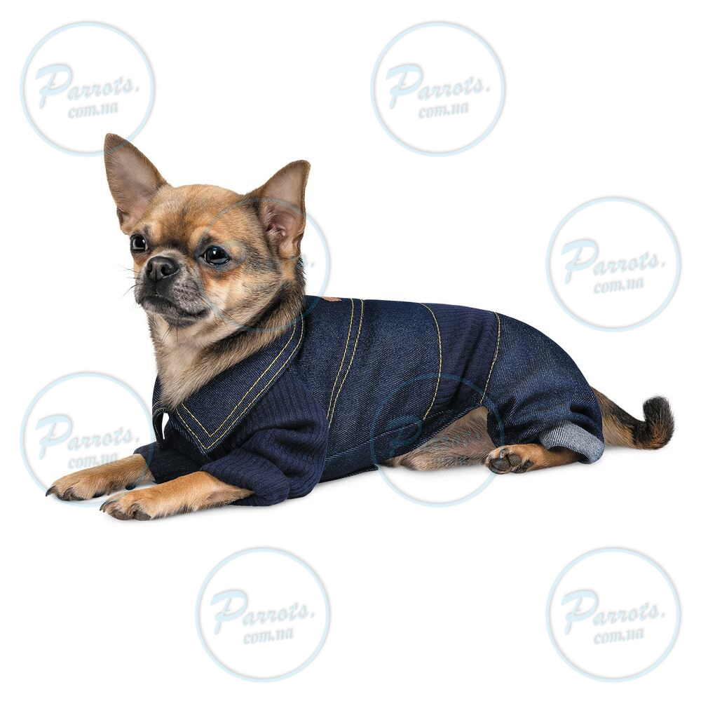 Комбинезон Pet Fashion "Jeans" для собак, размер XS, джинс