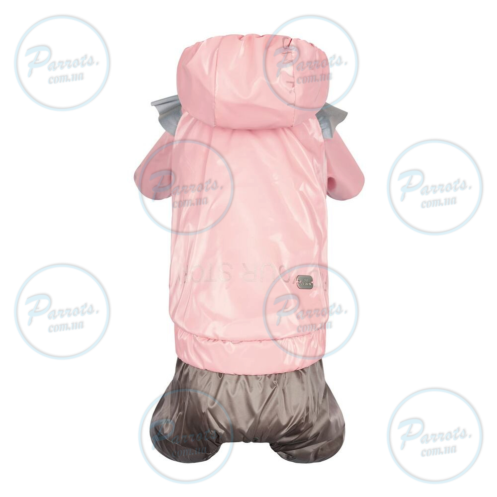 Дощовик Pet Fashion «Ariel» для дівчинки, розмір M, рожевий
