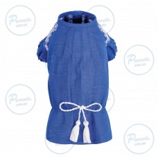 Вышиванка Pet Fashion «Sofia» для девочек, размер XS, синяя