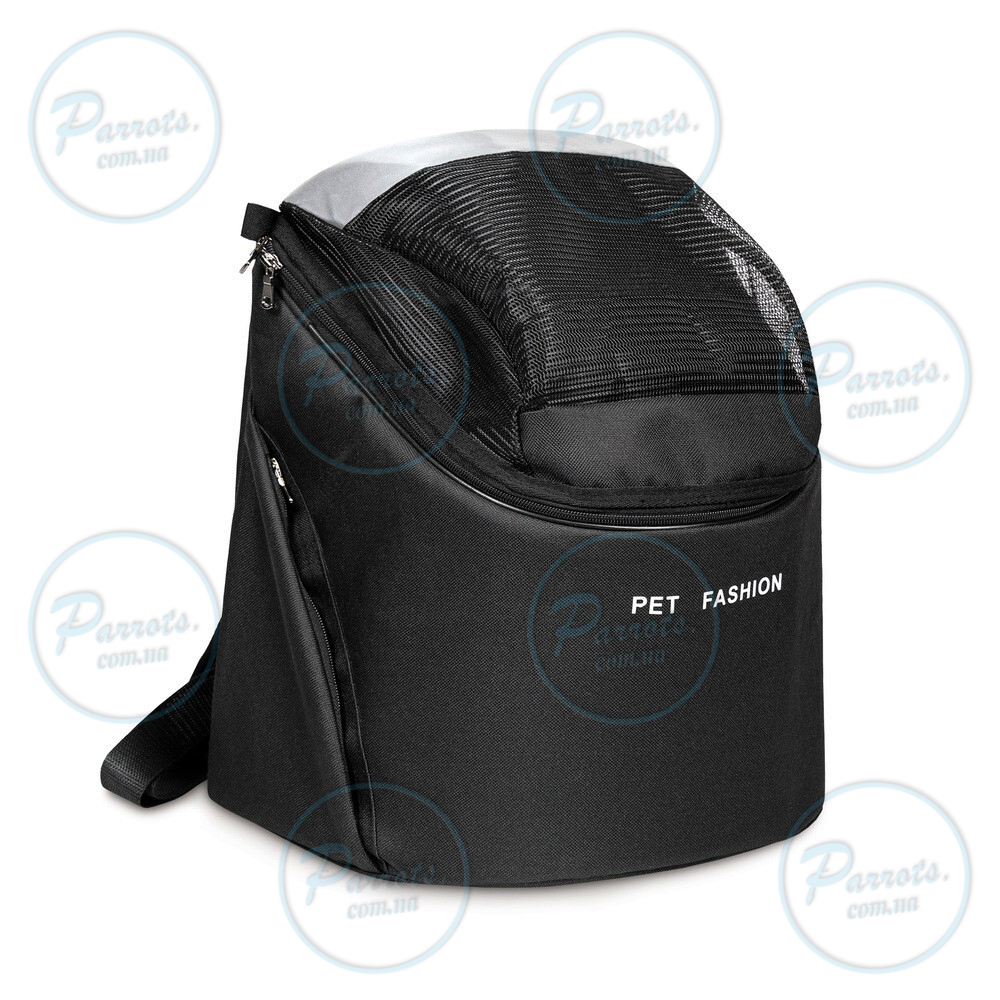 Сумка-переноска Pet Fashion Quadra для собак чорная 38х32х26 см