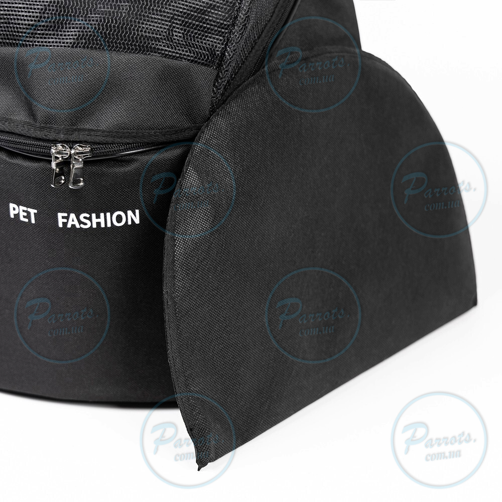 Сумка-переноска Pet Fashion Quadra для собак чорная 38х32х26 см