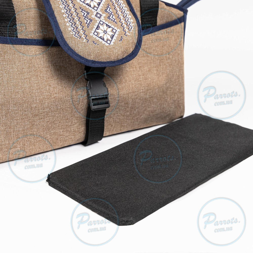 Сумка-переноска Pet Fashion Linen для собак бежева 38х32х22 см
