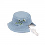 Панама Pet Fashion для собак Blue S з квітковим принтом