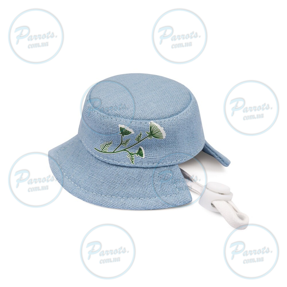 Панама Pet Fashion для собак Blue XS з квітковим принтом