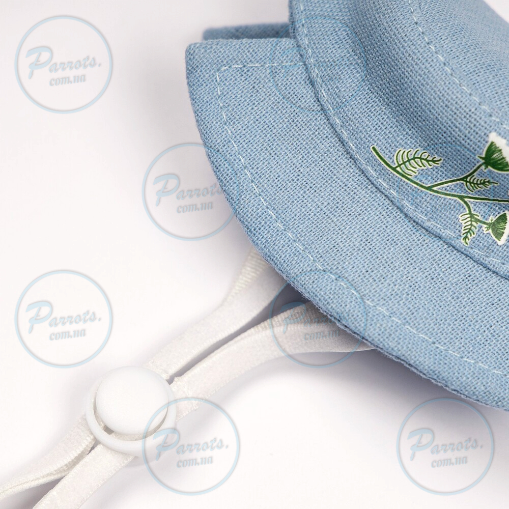 Панама Pet Fashion для собак Blue XS з квітковим принтом