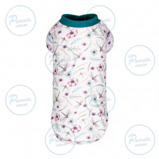 Футболка Pet Fashion Flora для собак бавовна трикотаж білий з квітковим принтом XS2