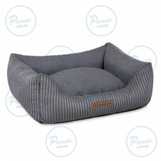 Лежак Pet Fashion DEVID для собак темно-сірий 62х50х19 см