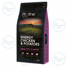 Сухий корм Profine Energy для активних собак всіх порід, з куркою та картоплею, 15 кг