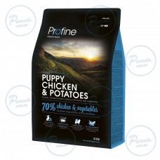 Сухий корм Profine Puppy для цуценят та юніорів всіх порід, з куркою та картоплею, 3 кг