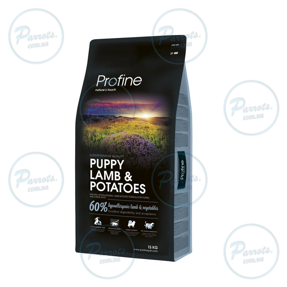 Сухой корм Profine Puppy для щенков и юниоров всех пород, с ягнятиной и картофелем, 15 кг