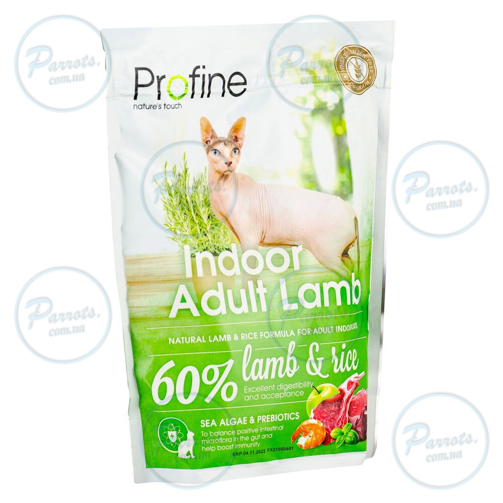 Сухий корм Profine Indoor для котів, які живуть в приміщенні, з ягням та рисом, 300 г