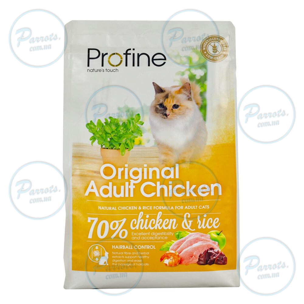 Сухий корм Profine Original Adult для дорослих котів, з куркою та рисом, 2 кг