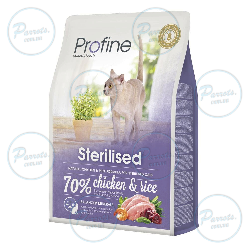 Сухий корм Profine Sterilised для стерилізованих котів, з куркою та рисом, 2 кг