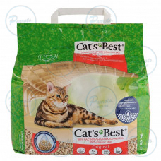 Наполнитель Cat’s Best Original для кошачьего туалета, древесный, 10 л/4.3 кг
